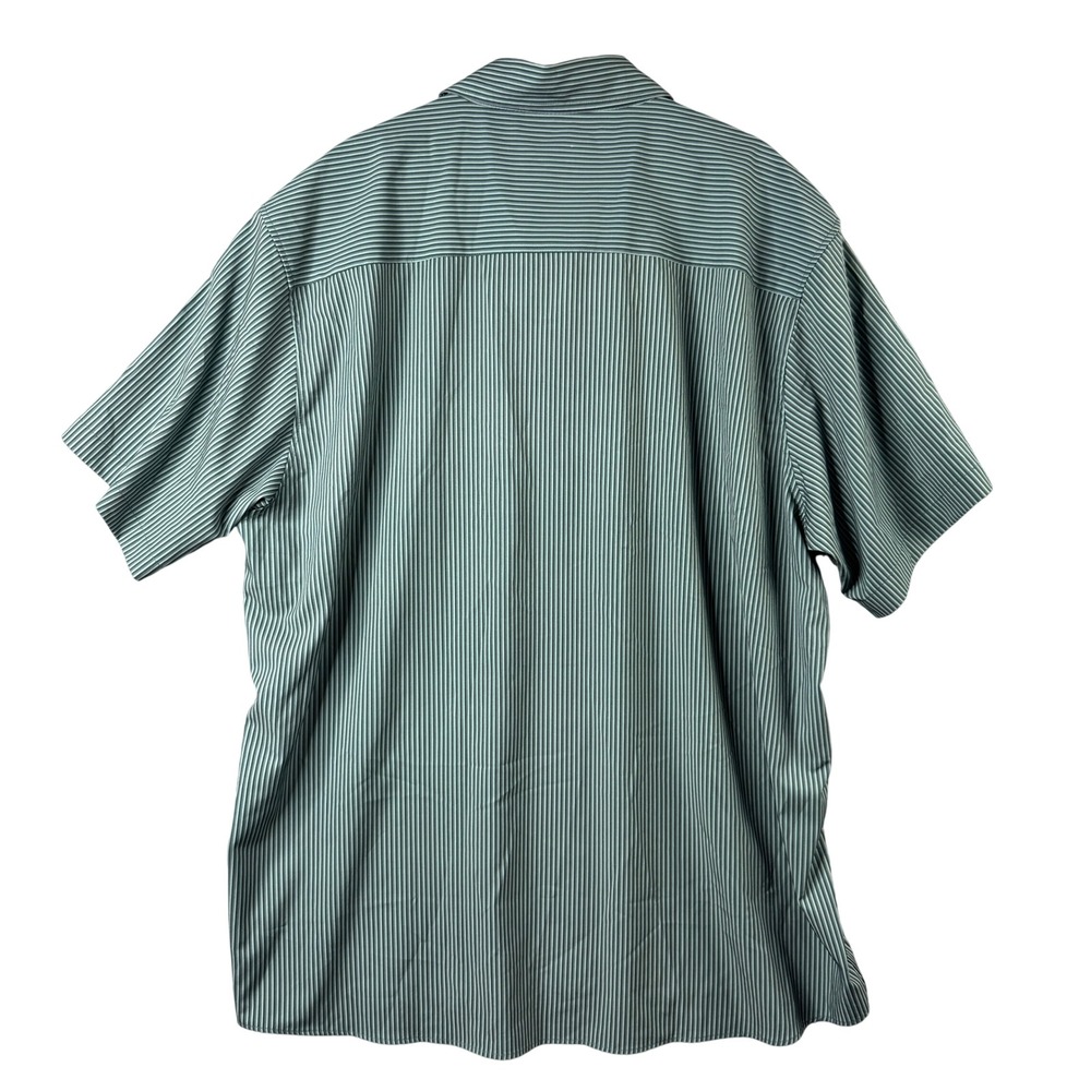 Dixxon Flannel Co The Benny Triple Stripe Green Short Sleeve Button Up Shirt 3X - Picture 3 of 8